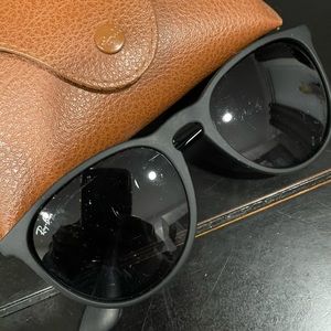 black authentic ray ban glasses